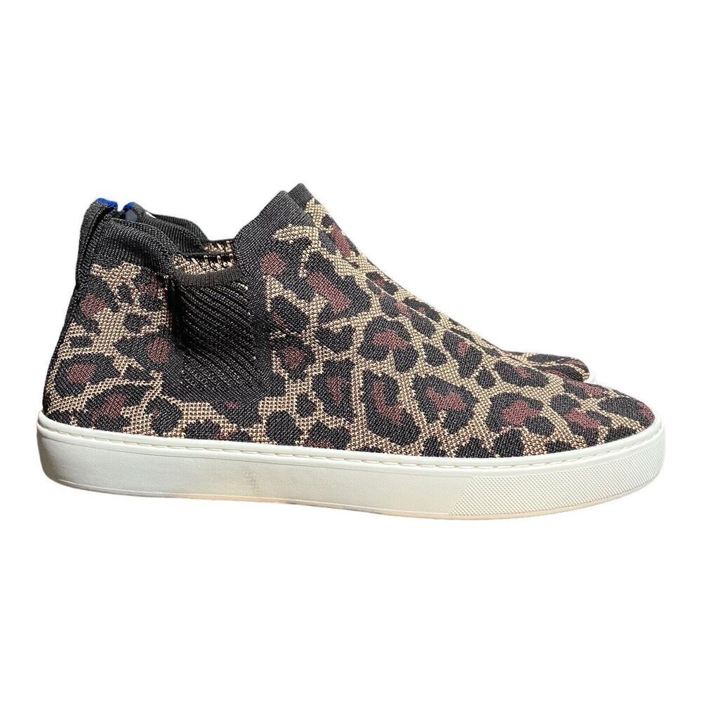 Rothy's Women's 13 Chelsea Boot Wildcat Leopard Print Animal Cat Rothys Slip On